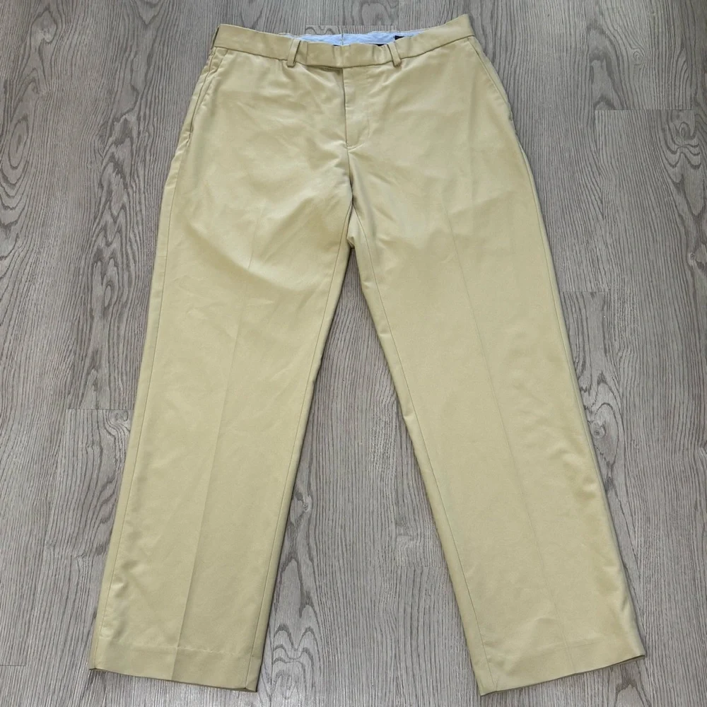 Polo Golf Ralph Lauren Performance‎ Chino Pants Beige Khaki 33x30 Preppy Classic